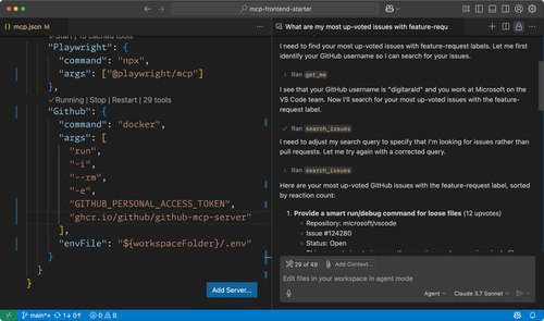 r/mcp - GitHub Copilot using get_me to get user details for querying issues