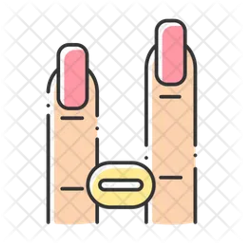 Separador de dedos  Icono