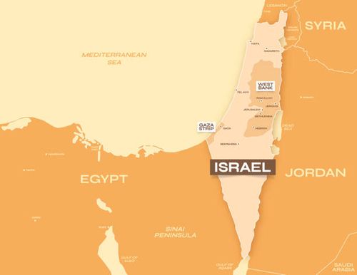 map of israel - israel and palestine stock illustrations