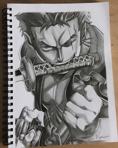 Anime pencil drawing