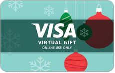 Visa Virtual $100 Ornament eGift Card (plus $5.95 Purchase Fee) - For Online Use Only