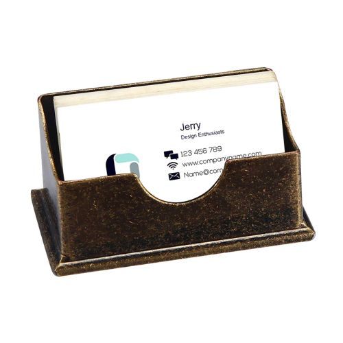 Vintage Business Card Holders for Desk Frosted Brass Hand Made High End Retro Design Classic Card Holder Wonderful Business Gift