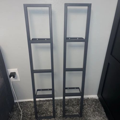 LOT of 2 IKEA Lerberg 34" Media Wall Mount CD DVD VIDEO GAME Shelf Racks 10035
