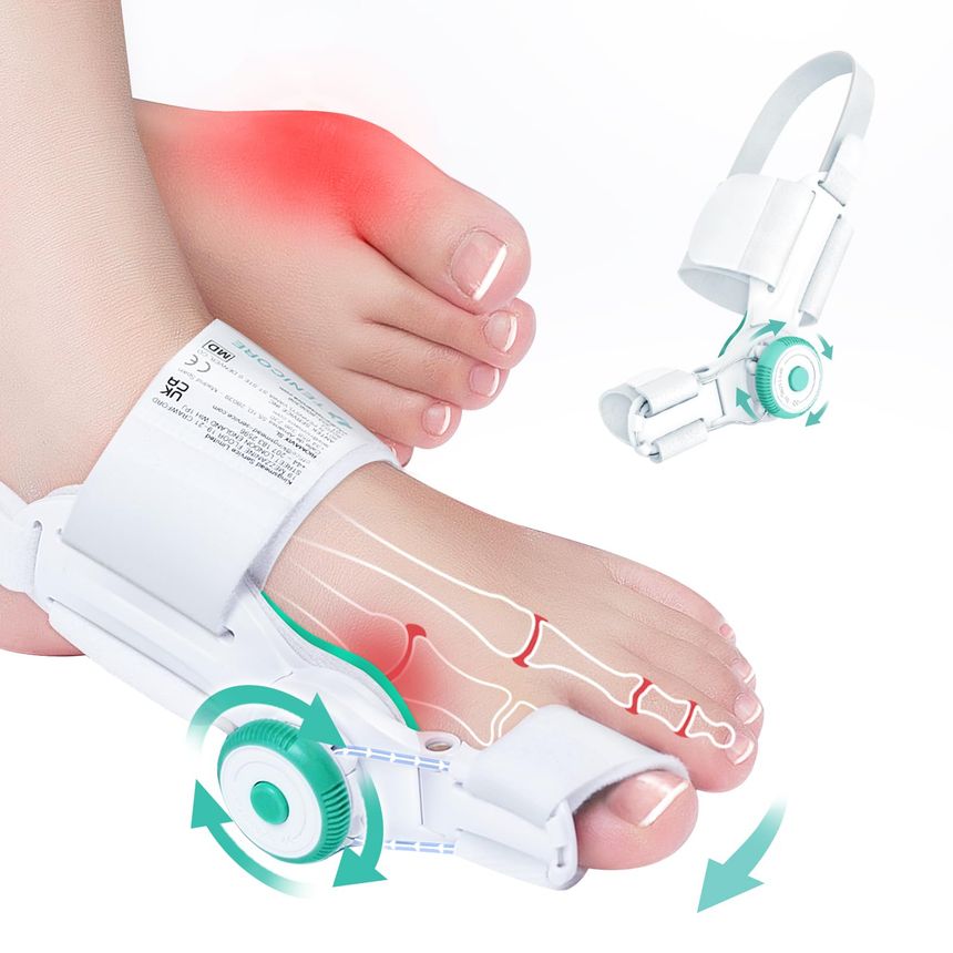 TENICORE Corrector de Juanetes Separador Dedos Pie Corrector Juanetes Mujer Hombre 1 Unidad para Hallux Valgus Protector D...