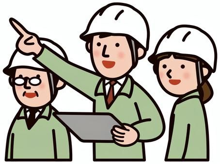 作業現場 人物,作業服,作業着,技術者,服,靴,技師,製造業,ヘルメット,作業のイラスト素材