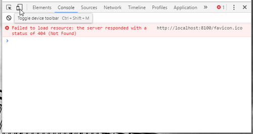Chrome toggle device toolbar