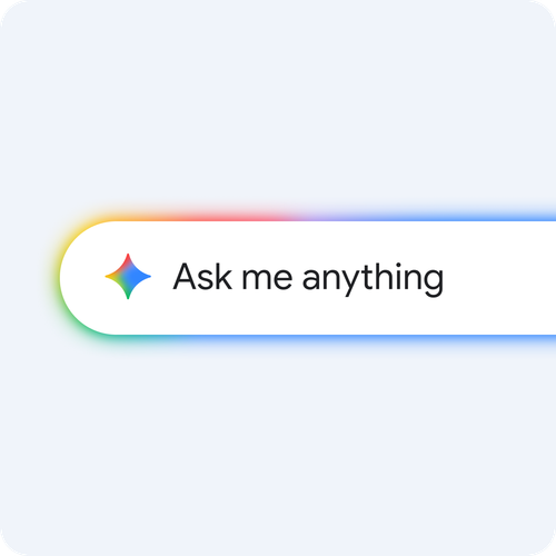Gemini prompt bar that reads "Ask me anything"