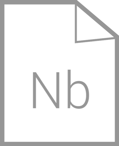 icon to represent notebook format