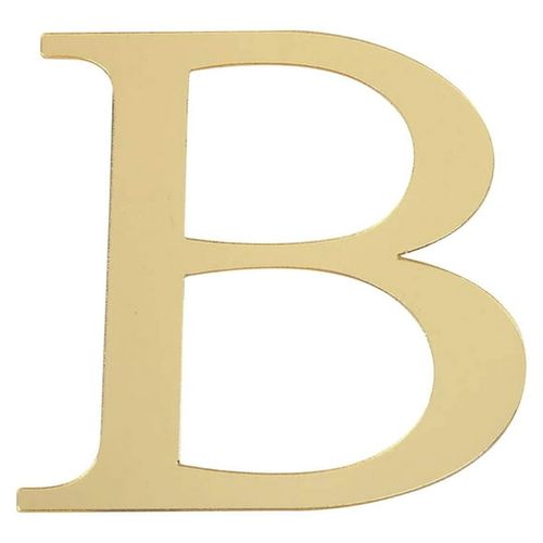 Large Gold Letter Stickers, 3.4Inch Plastic Alphabet Letter Number Stickers Self Adhesive Big Font Letters Number Stickers for Classroom Window Door Home Decor Mailbox Address Decor