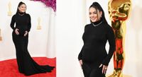 Pregnant Vanessa Hudgens Debuts Baby Bump in Vera Wang Couture Dress on Oscars 2024 Red Carpet