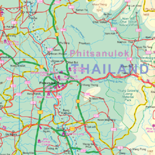 Bangkok & Thailand South ITMB - Thailand Map