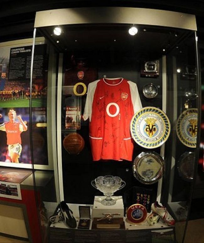 Featured exhibit at Arsenal Football Club Museum
