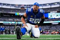 Saquon Barkley does not receive franchise tag from Giants, will test free agent market - Yahoo Sports