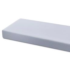 Simmons Kids Quiet Nights Breathable Baby Bed Crib Mattress and Toddler Mattress with Removable/Machine Washable Cover - GREENGUARD Gold – Waterproof - Sustainably Sourced Core Fiber Core, Blue