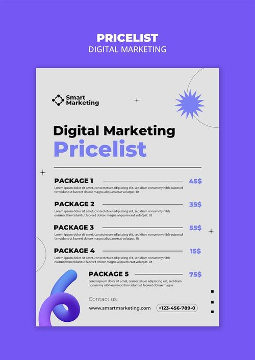 Free PSD digital marketing template design