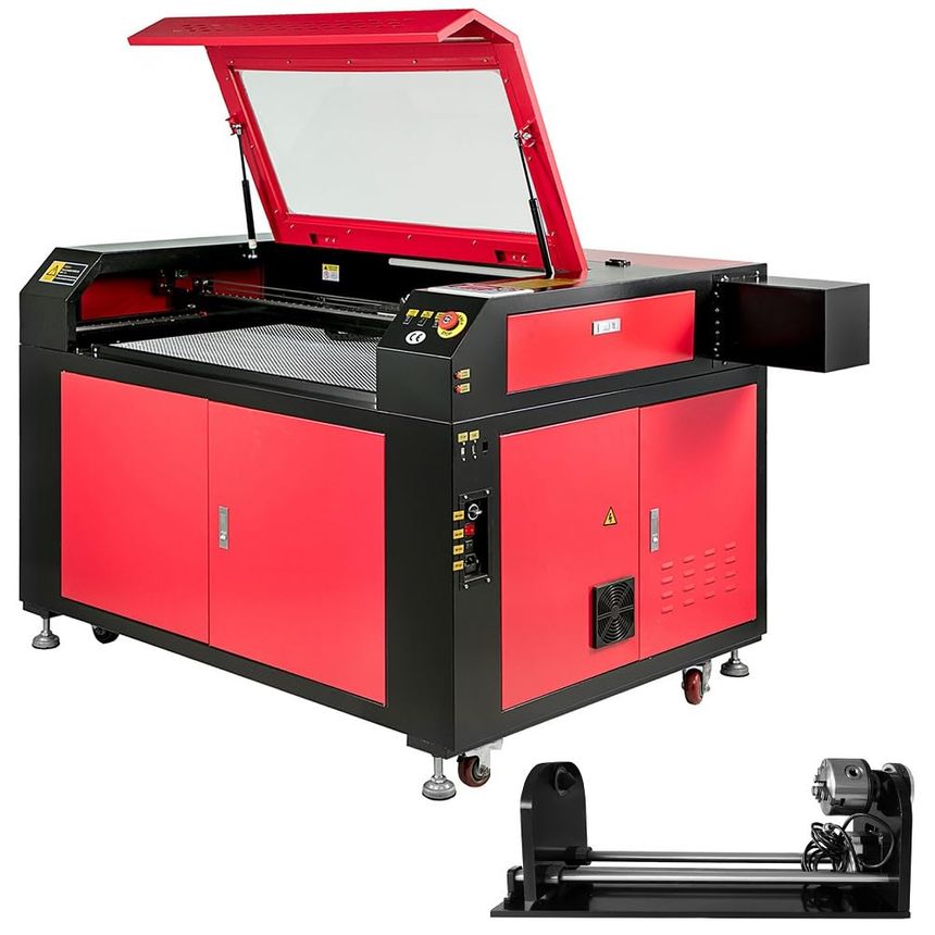 VEVOR Graveur Laser CO2 80W Machine de Gravure Decoupe Table de