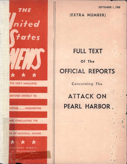 attack on pearl harbor official report 1 september 1945 6460372815