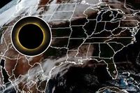Solar eclipse's shadow caught passing over the US in NASA–NOAA video