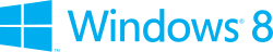 Windows 8 logo and wordmark