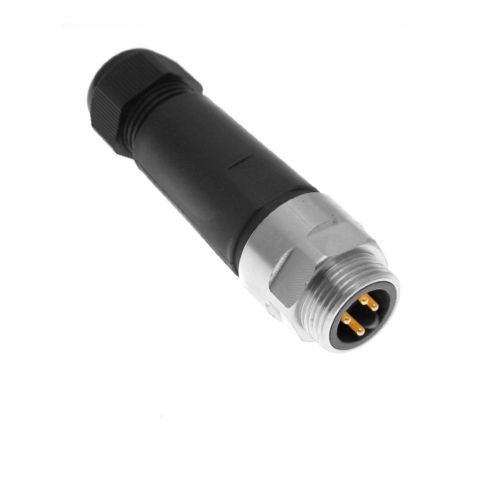 MIN Power Distribution Series, 4 Pole, Male Straight, Field Wireable,
Nickel Plated Brass, 12-18mm