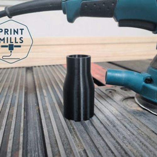 Makita Sander to 1 1/4” Shop Vacuum Hose Adapter - Sanders B05041, BO5030, BO5031, BO4556, XOB01Z , sheet sander Model # BO3710 Black