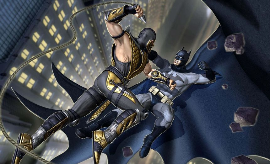 Epic Showdown in Mortal Kombat Vs DC Universe Wallpaper