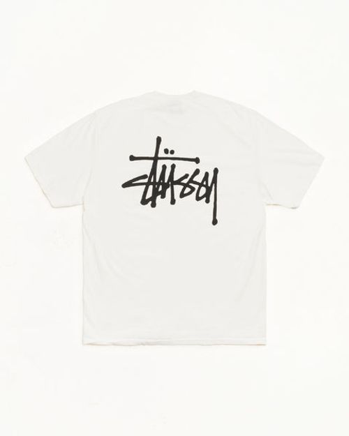 Basic Stussy Pig. Dyed Tee Mens Short Sleeve In Natural