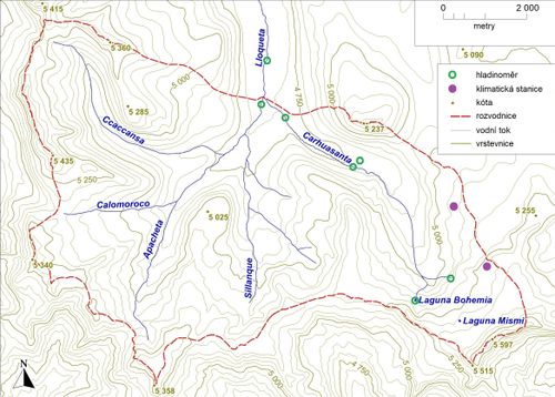 Amazon River headwaters map