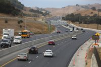 Newly opened HOV lanes on Highway 101 through the Marin-Sonoma Narrows