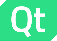 Qt logo neon 2022