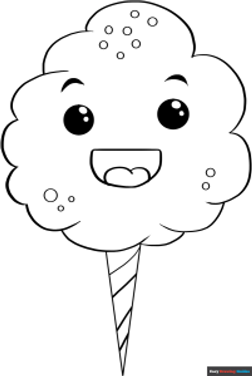 Free printable Cotton Candy coloring image