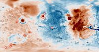 Gravity Mapping Detects Large Hidden Structures Under Surface of Mars