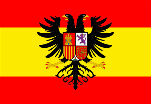 Bandera de España con Águila Bicéfala o de los Tercios