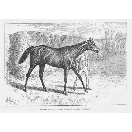 HORSE RACING The Derby Winner 'Donovan' - Antique Print 1889 - Image 1 of 1
