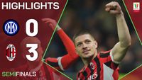 INTER-MILAN 0-3 | HIGHLIGHTS | Two-Goal Jovic The Hero For Milan | Coppa Italia Frecciarossa 2024/25 - YouTube