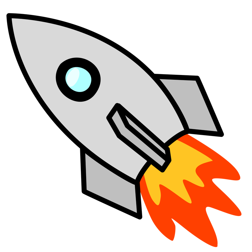 Image of cartoon rocket