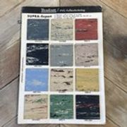 Vintage Card Ursuleum PVC Linoleum Tile Salesman, Store Samples MCM Color Design