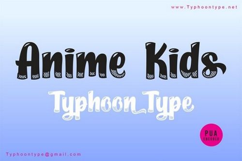 Anime Kids - Free Anime Font