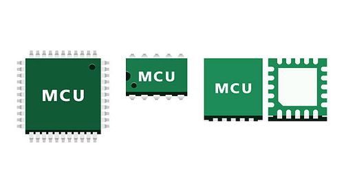 Embedded Control Microcontroller Unit MCU Chip Structure Showing Package Variations Used for Real Time Control in Embedded Systems and Electronic Devices Flat illustration showing three MCU package types used for real time control in embedded systems, industrial electronics, IoT devices, and consumer products for education and technical documentation embedded systems stock illustrations