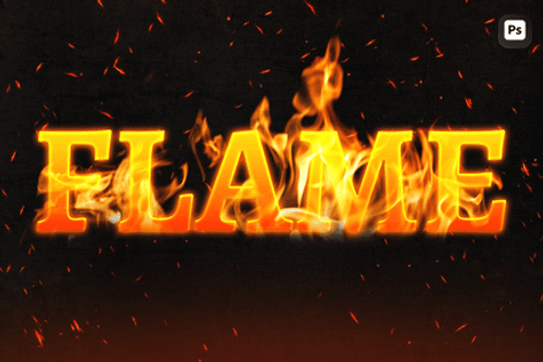 Preview: Fire Flame Text Effect