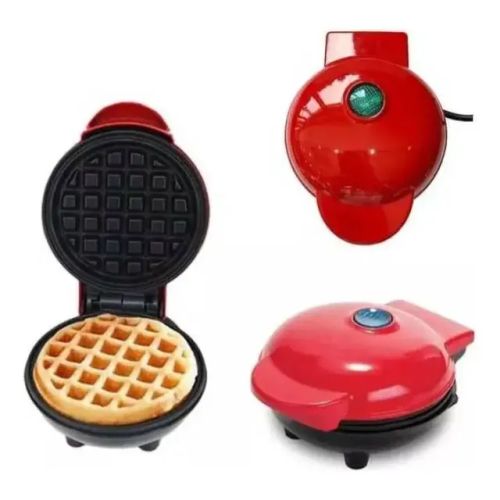 Waflera Mini Waffle Redonda Personal Electrica Pancakes
