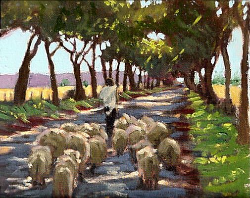 Wall Art - Painting - The Good Shepherd by David Zimmerman