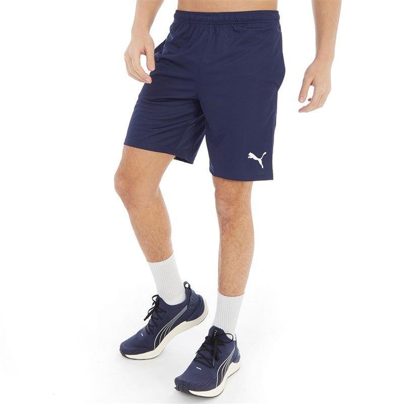 PUMA Herren teamRISE Training Shorts, Peacoat White, 3XL