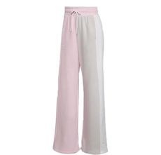 adidas Originals Womens Wide Leg Pants, Clear Pink, Small