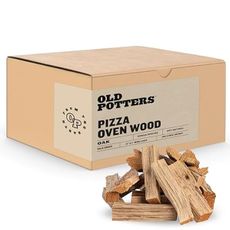 Old Potters Kiln Dried Pizza Oven Cooking Logs, Approx 12 lbs, Wood Logs for Pizza Ovens, Grills and Smokers, Solo Stove Mesa XL, Oak~ 6 Inch Mini Log, Product of USA (790 Cubic Inches)