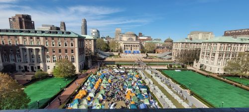 columbia reinstated gaza solidarity encampment day 5 wide