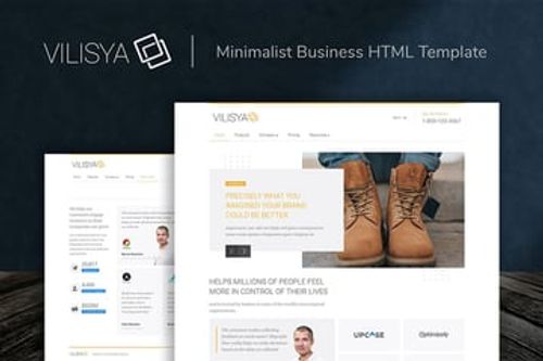 Vilisya Minimalist Website Design Template