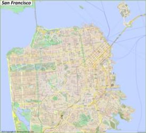 Detailed Map of San Francisco
