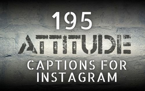 Attitude Captions for Instagram