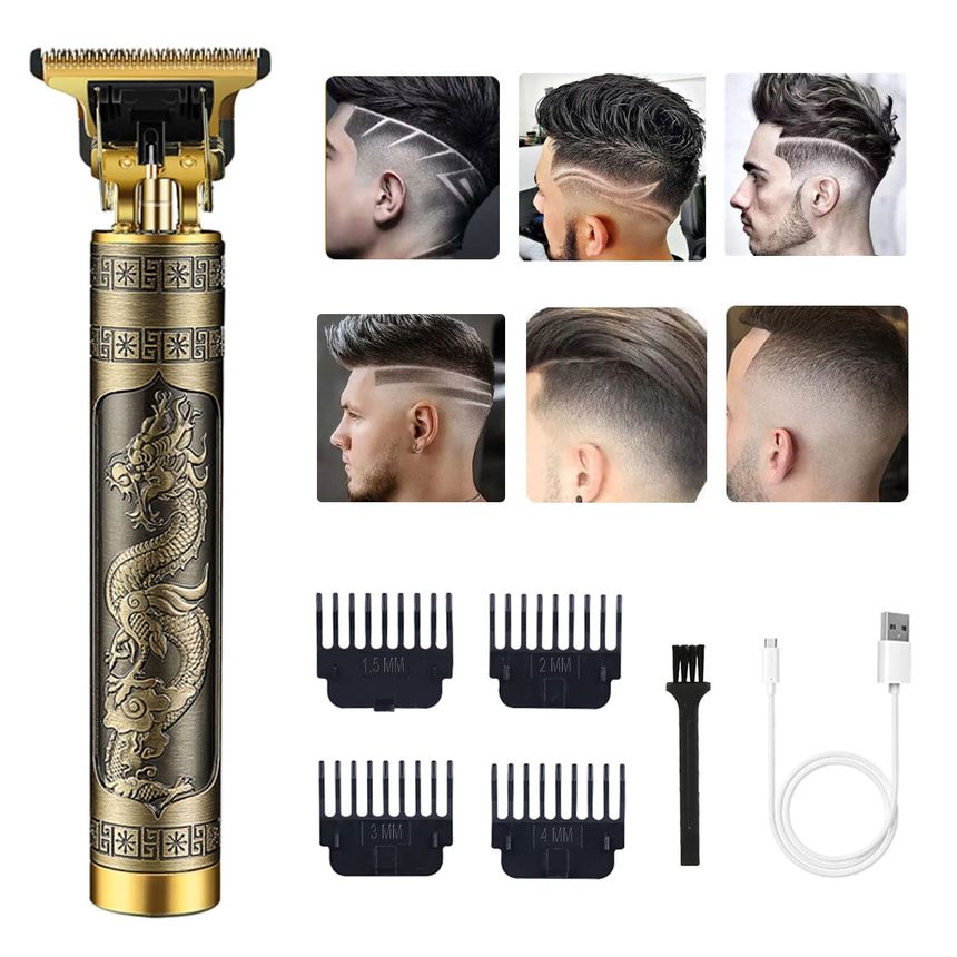 RQTYBUI Hair Clippers for Men, Cordless Electric Hair Trimmer Rechargeable Beard Trimmer Shaver, Electric T Blade Trimmer Zer